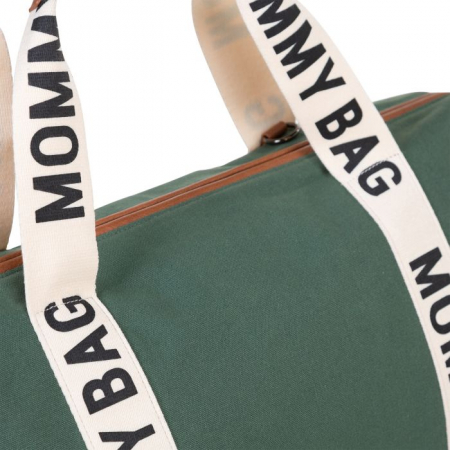 Geanta de infasat Childhome Mommy Bag Signature Verde - Resigilat [5]