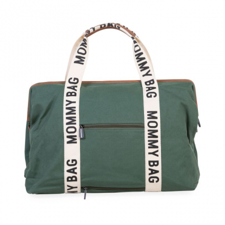 Geanta de infasat Childhome Mommy Bag Signature Verde [1]