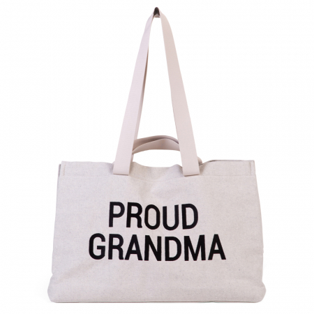 Resigilate - Geanta Childhome Proud Grandma Alb - Resigilat