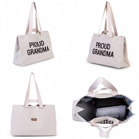 Geanta Childhome Proud Grandma Alb [1]