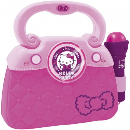 Jucarii muzicale - Geanta cu microfon si amplificator Hello Kitty NEW