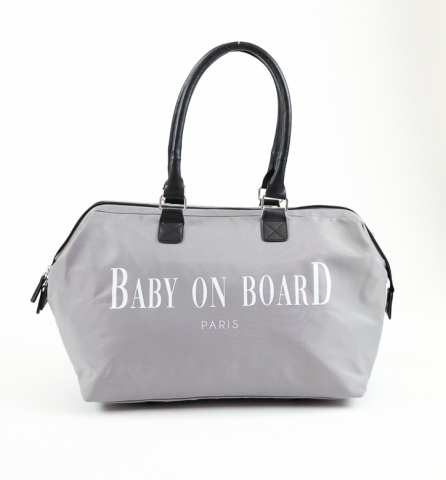 Genti bebe - Geanta de infasat Baby On Board Jamestone Grey