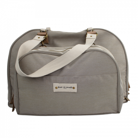 Genti bebe - Geanta de infasat Baby On Board Juliette Pebble Grey