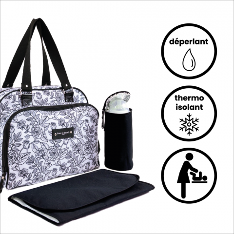 Geanta de infasat Baby On Board Simply Roses [2]