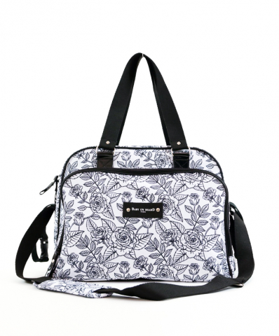 Genti bebe - Geanta de infasat Baby On Board Simply Roses