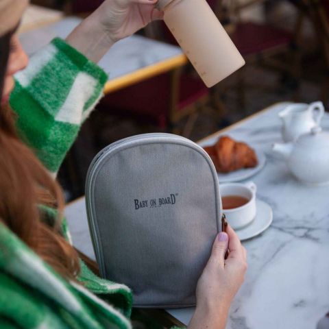 Geanta de infasat Baby On Board Titou Greige [1]