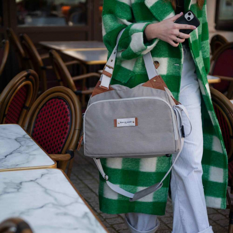 Geanta de infasat Baby On Board Titou Greige [2]