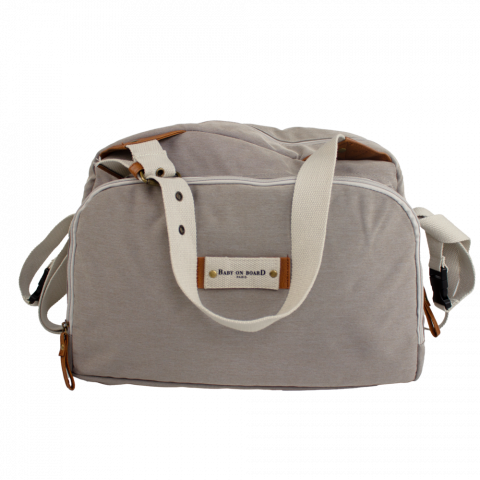 Genti bebe - Geanta de infasat Baby On Board Titou Greige