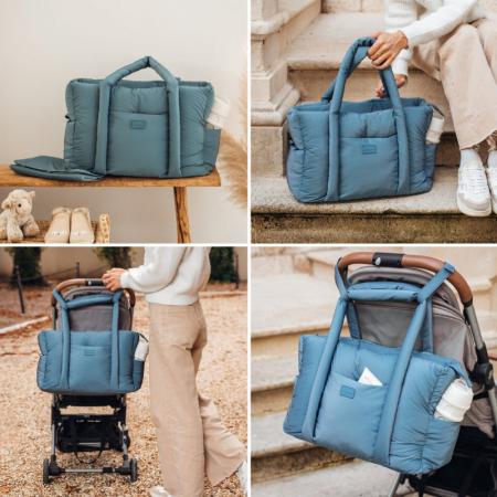 Geanta de infasat Beaba Puffi Paris Baltic Blue [3]