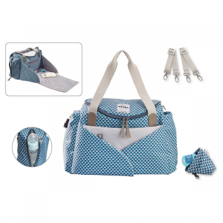 Geanta de infasat Beaba Sydney II Playprint Blue [1]