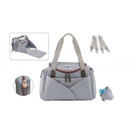 Geanta de infasat Beaba Sydney II Playprint Grey [2]