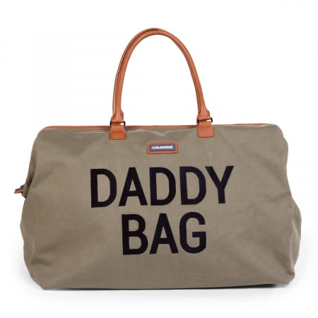 Genti bebe - Geanta de infasat Childhome Daddy Bag Kaki