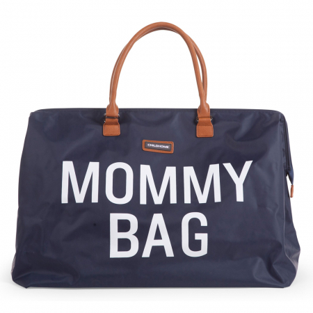 Genti bebe - Geanta de infasat Childhome Mommy Bag Bleumarin