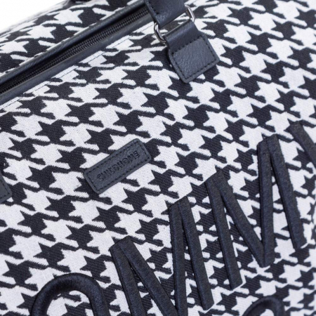Geanta de infasat Childhome Mommy Bag Pied de Poule Negru [4]