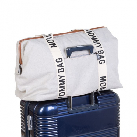 Geanta de infasat Childhome Mommy Bag Signature Alb [3]