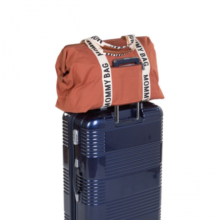 Geanta de infasat Childhome Mommy Bag Signature Ruginiu [4]