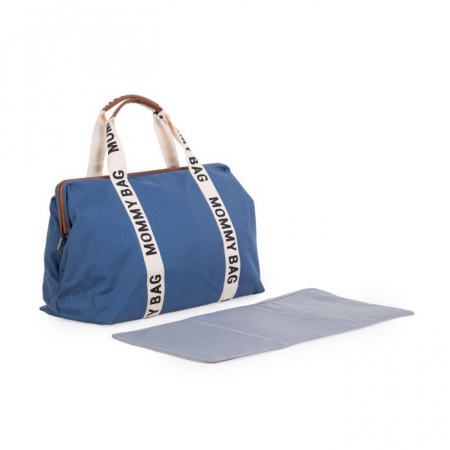 Geanta de infasat Childhome Mommy Bag Signature Indigo [2]