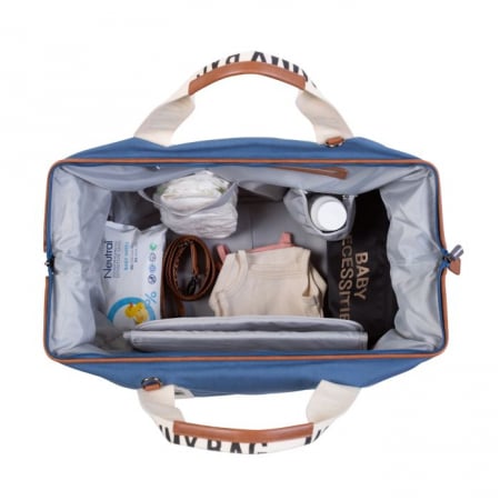 Geanta de infasat Childhome Mommy Bag Signature Indigo [3]