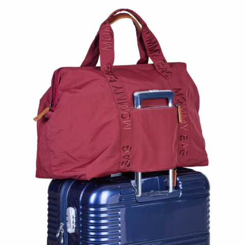 Geanta de infasat Childhome Mommy Bag Signature Urban Burgundy [3]