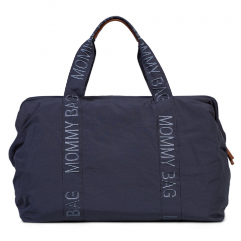 Genti bebe - Geanta de infasat Childhome Mommy Bag Signature Urban Dark Grey