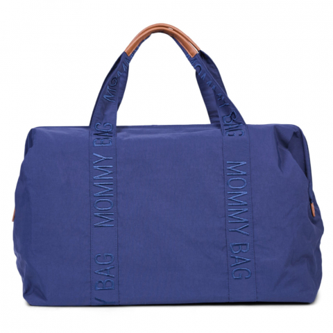 Genti bebe - Geanta de infasat Childhome Mommy Bag Signature Urban Navy