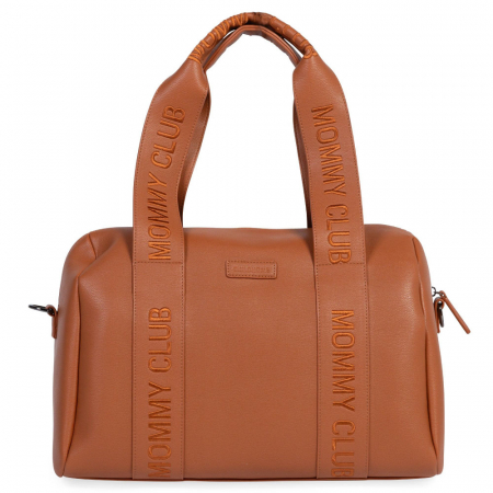 Genti bebe - Geanta de infasat Childhome Mommy Club piele PU Maro