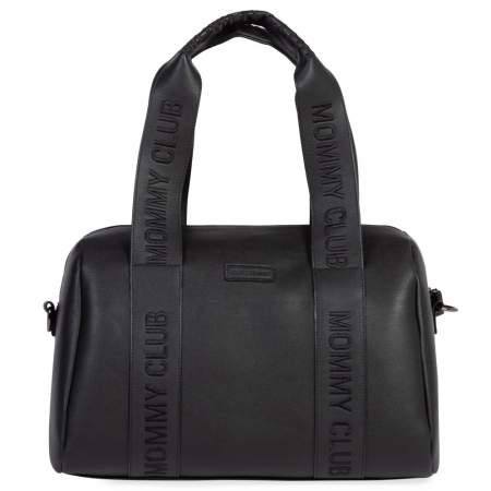 Genti bebe - Geanta de infasat Childhome Mommy Club piele PU Negru