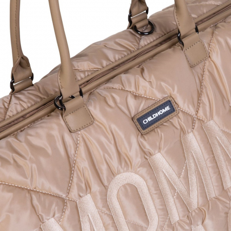 Geanta de infasat matlasata Childhome Mommy Bag Bej [3]