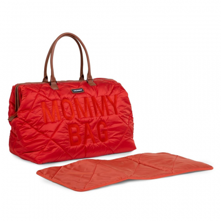 Geanta de infasat matlasata Childhome Mommy Bag Rosu [3]