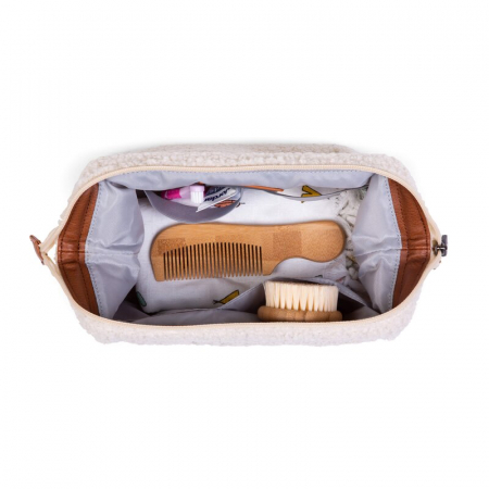 Geanta de toaleta Childhome Baby Necessities Teddy Alb [4]