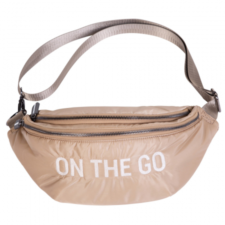 Genti bebe - Geanta matlasata Childhome Banana On The Go Bej