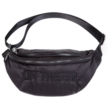 Genti bebe - Geanta matlasata Childhome Banana On The Go Negru