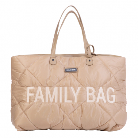 Genti bebe - Geanta matlasata Childhome Family Bag Bej