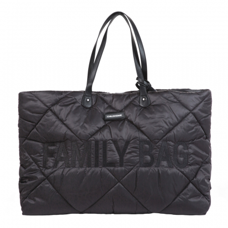 Genti bebe - Geanta matlasata Childhome Family Bag Negru