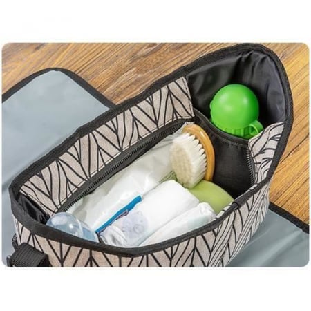 Geanta organizator cu aleza pentru schimbat scutecul bebelusului Reer Clip&Go Vario [6]