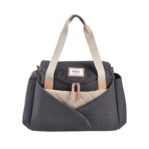 Genti bebe - Geanta scutece Beaba Sydney II Dark Heather Grey