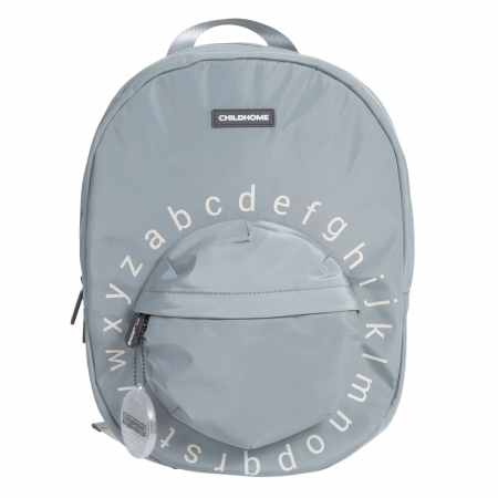 Ghiozdane si rucsacuri - Ghiozdan Childhome ABC 29x12x38 cm Gri