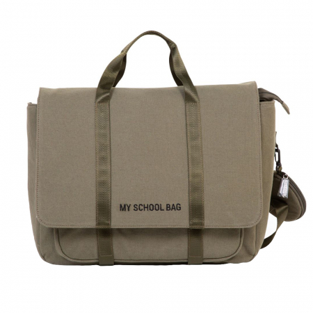 Ghiozdan Childhome My School Bag Kaki [0]