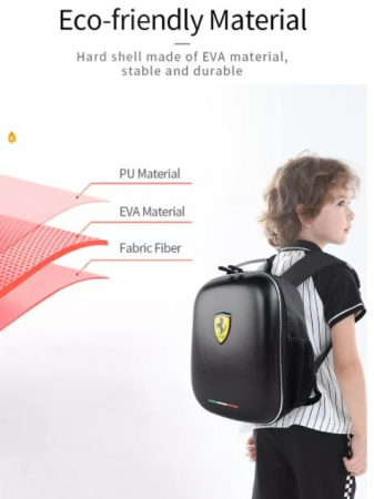 Ghiozdan Ferrari design 3D, culoare neagra [8]