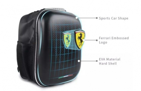 Ghiozdan Ferrari design 3D, culoare rosie [2]