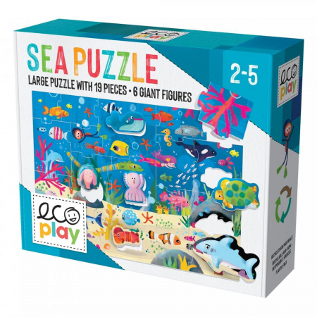 Jocuri tip puzzle - Headu Ecoplay - Puzzle Animalute In Ocean