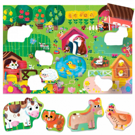 Headu Ecoplay - Puzzle Animalute La Ferma [1]
