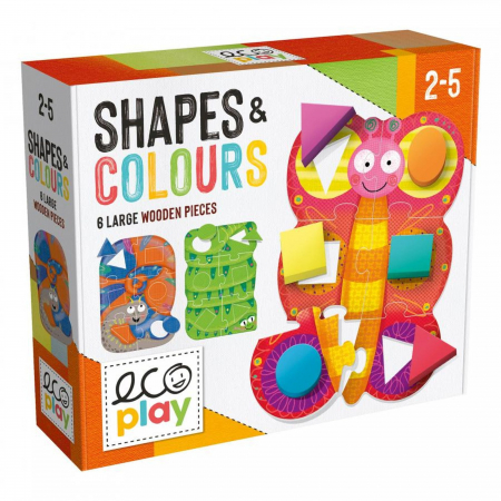 Jocuri educative - Headu Ecoplay - Puzzle Sa Potrivim Formele Si Culorile