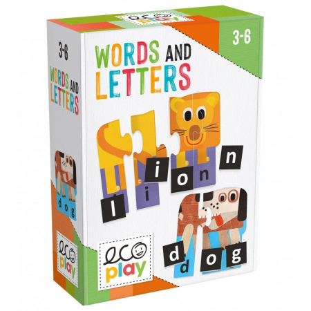 Jocuri tip puzzle - Headu Ecoplay - Puzzle-Uri Progresive Litere Si Cuvinte Eng