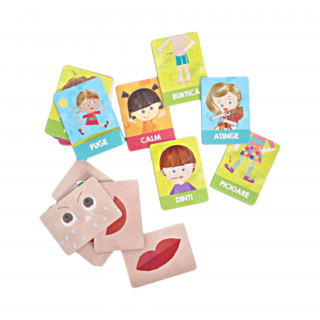 Jocuri educative - Headu Montessori - Carti Emotii Si Actiuni In Romana