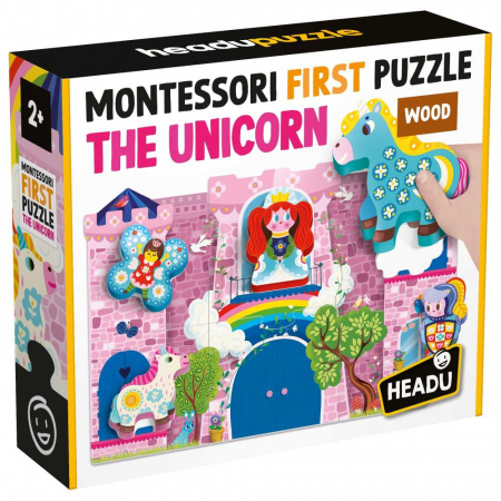 Headu - Montessori primul meu puzzle cu unicorni [1]