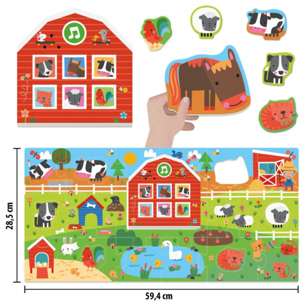 Jocuri educative - Headu - Montessori sa ascultam sunetele animalelor