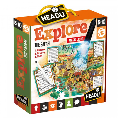 Jocuri tip puzzle - Headu Stem - Joc Explorati Safari