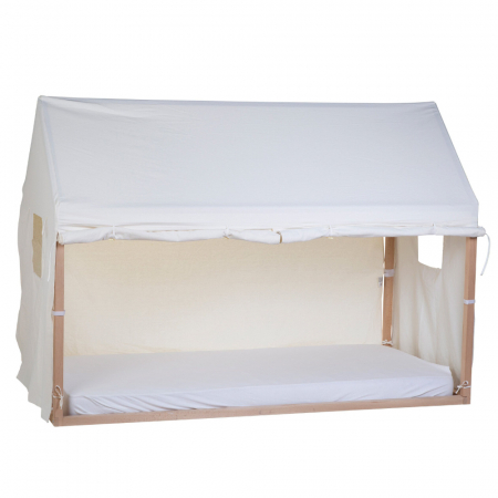 Patuturi - Husa cadru pat casuta Childhome 90x200 cm Alb
