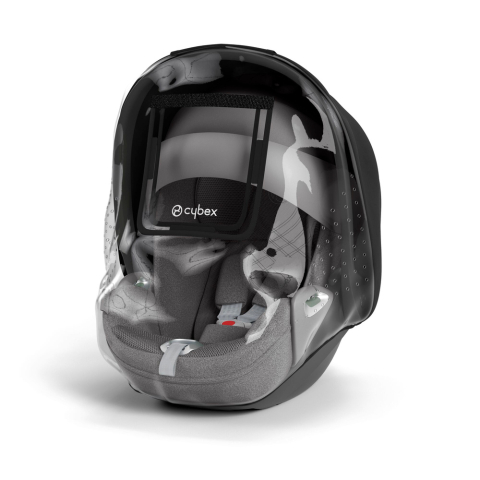 Accesorii transport copii - Husa de ploaie pentru scoica auto Cybex Aton si Cloud transparenta